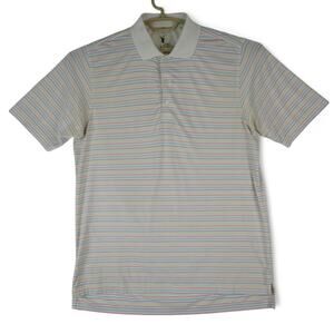 F&G Tech Fairway & Greene Golf Polo Shirt Mens Large Multicolored‎ Striped